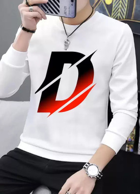 clickwell Printed Men Round Neck White T-Shirt