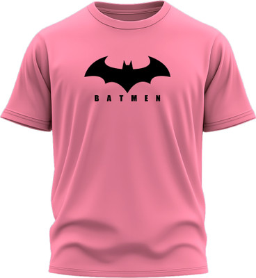 Jazira Graphic Print Men Round Neck Pink T-Shirt