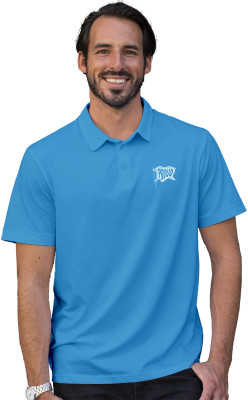 Fighterhero Printed Men Polo Neck Blue T-Shirt