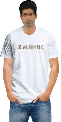 XMAN TEXTILES Typography Men Round Neck White T-Shirt