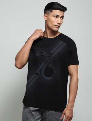 JOCKEY Solid Men Round Neck Black T-Shirt
