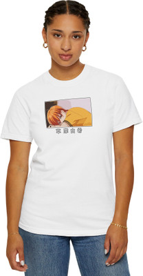 Swaag Street Printed Women Crew Neck White T-Shirt
