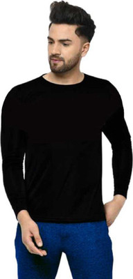 GPGARMNETS Printed Men Round Neck Black T-Shirt