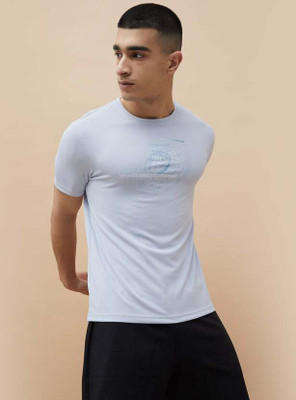 Fame Forever by Lifestyle Printed Men Round Neck Blue T-Shirt