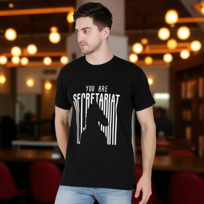 FARICON Solid Men Round Neck Black T-Shirt