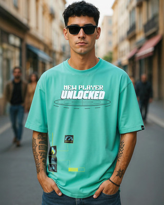 BEWAKOOF Graphic Print Men Round Neck Green T-Shirt