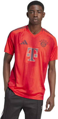 ADIDAS Graphic Print Men V Neck Red T-Shirt
