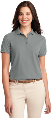 maketin Solid Women Polo Neck Grey T-Shirt