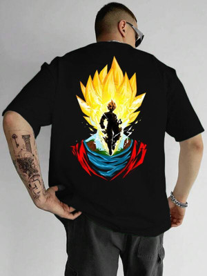 BubbleTwistt Graphic Print Men Round Neck Black T-Shirt