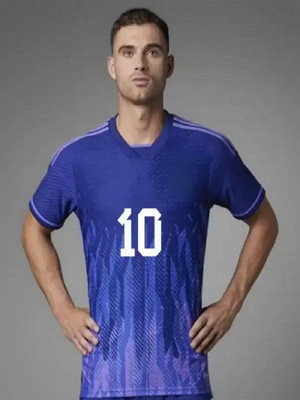 PRASEL Printed Men Round Neck Purple T-Shirt