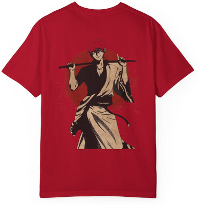 Kattar Printed Men Crew Neck Red T-Shirt