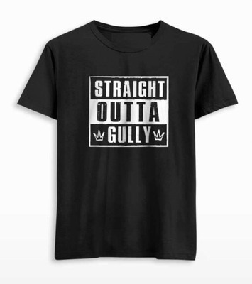 ROYALTRADERS Printed Men Round Neck Black, White T-Shirt