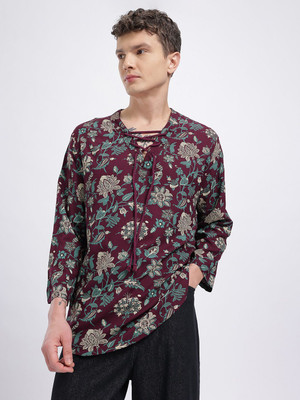 Kook N Keech Graphic Print Men Round Neck Brown T-Shirt