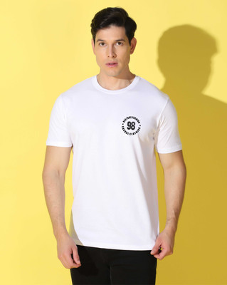 WOOSTRO Graphic Print Men Round Neck White T-Shirt