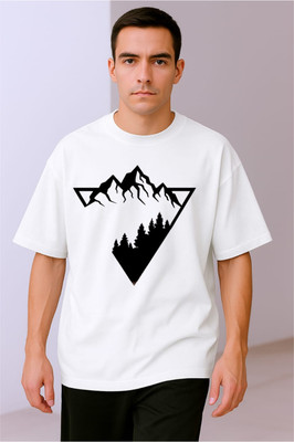 goodsign Printed Men Round Neck White T-Shirt