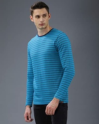 Devendra Prasad Singh Striped Men Round Neck Multicolor T-Shirt