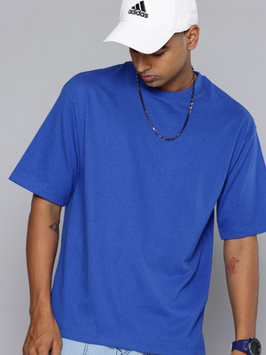 R.Code by The Roadster Life Co. Graphic Print Men Round Neck Blue T-Shirt
