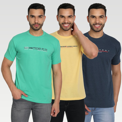 Zeffit Printed Men Round Neck Multicolor T-Shirt