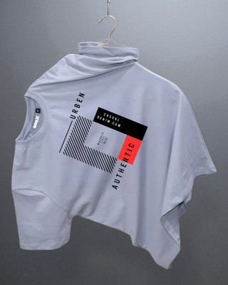 Magneto Printed Men Round Neck Grey T-Shirt