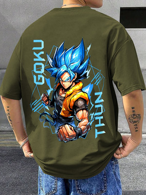 TeeBrozz Graphic Print Men Round Neck Green T-Shirt