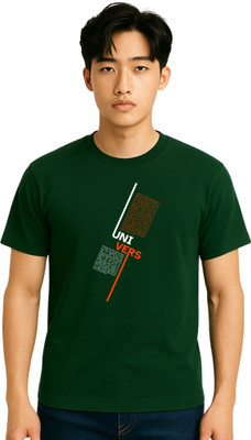 Be Collardo Printed Men Round Neck Green T-Shirt