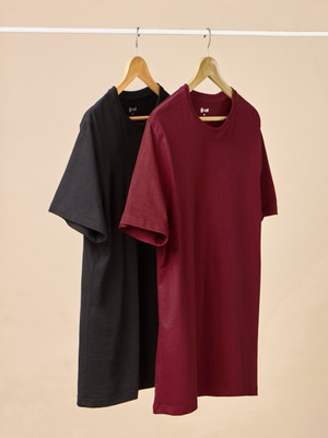 Cult Solid Men Round Neck Multicolor T-Shirt