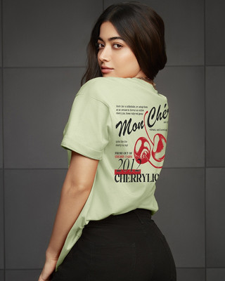 BEWAKOOF Graphic Print Women Round Neck Green T-Shirt