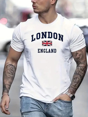 DAKU FASHION Printed Men Round Neck Multicolor T-Shirt