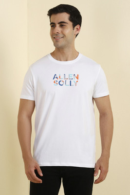 Allen Solly Printed Men Round Neck White T-Shirt
