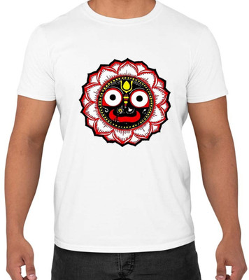 Printalyst Graphic Print Men Round Neck White T-Shirt