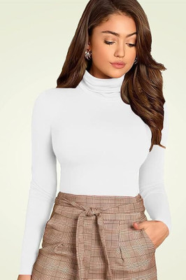 sasafaras Casual Solid Women White Top