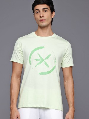 HRX by Hrithik Roshan Printed Men Round Neck Green T-Shirt