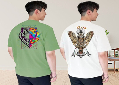 xpecto style Printed, Graphic Print Men Round Neck White T-Shirt