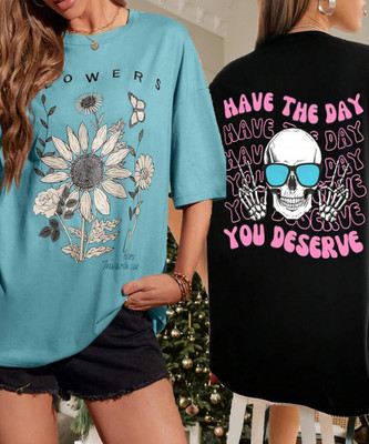 HELL BOUND Printed Women Round Neck Multicolor T-Shirt