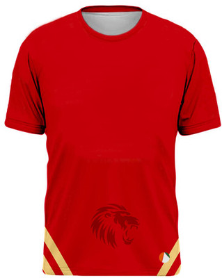 THE BLAZZE Graphic Print Men Round Neck Red T-Shirt