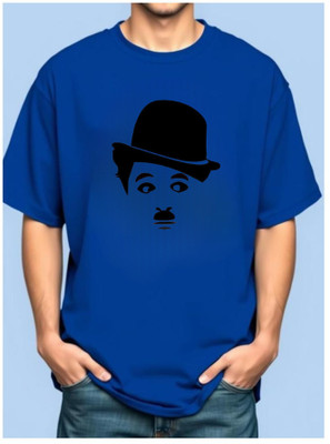 goodsign Printed Men Round Neck Blue T-Shirt