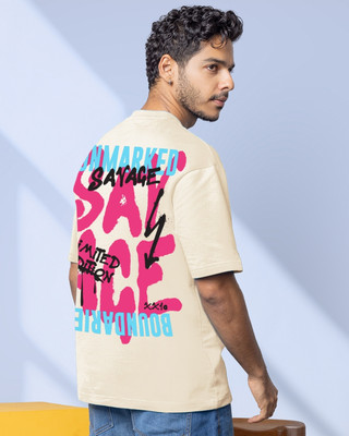 BEWAKOOF Graphic Print Men Round Neck Yellow T-Shirt