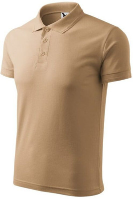 AJAY Solid Men Polo Neck Reversible Beige T-Shirt