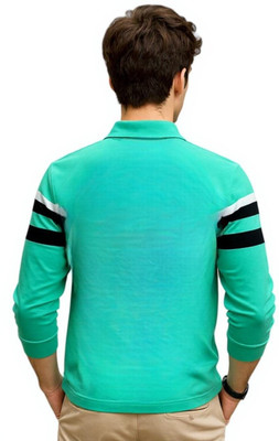 Autna Solid Men Polo Neck Green T-Shirt
