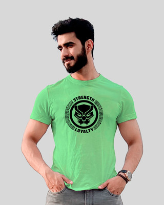 JP Creation Printed, Typography Men Round Neck Green T-Shirt