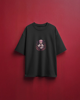 Baefikrey Printed Men Round Neck Black T-Shirt