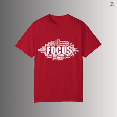 Kattar Printed Men Round Neck Red T-Shirt