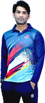 JRCY Printed Men Polo Neck Multicolor T-Shirt