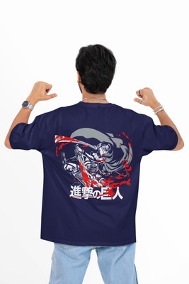 MOZIGO Graphic Print Men Round Neck Black T-Shirt