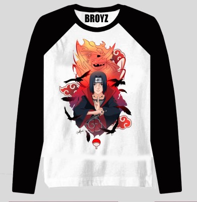 Broyz Graphic Print, Printed Men Round Neck Black, White T-Shirt