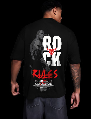 RAN ELEVEN COMPANY Graphic Print Men Round Neck Black T-Shirt