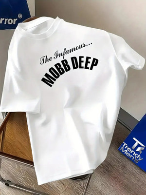 Relva Graphic Print Men Round Neck White T-Shirt