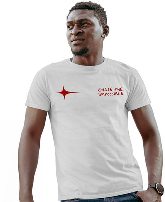 Fighterhero Printed Men Round Neck White T-Shirt