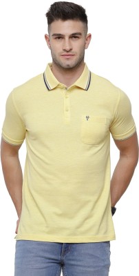 Classic Polo Solid Men Polo Neck Yellow T-Shirt