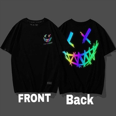 STANDLY Printed Men Round Neck Black T-Shirt